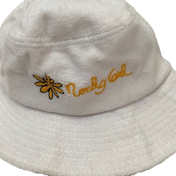 Nordstrom Nordy Girl Terry Sun Bucket Hat Nissan Cap Sz Med - Picture 2 of 7